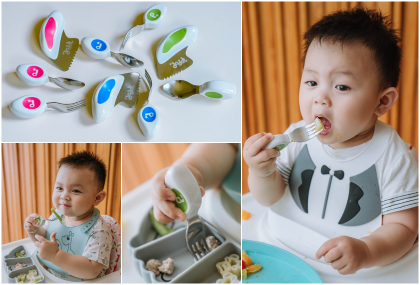 【育兒】讓嬰幼兒自己吃飯”秒上手”的英國Doddl人體工學餐具三件組、二件組!