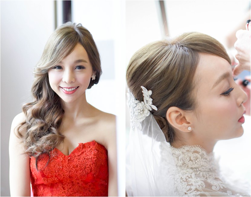 ▌My Wedding ▌訂結儀式♥兩套婚紗造型分享by Sandy Chen♥