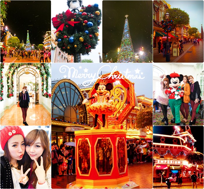 【香港 】女孩的旅行♥充滿聖誕節氛圍的香港DISNEY PARK♥